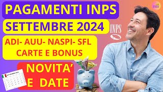 🟢PAGAMENTI INPS SETTEMBRE 2024🔔 Aggiornamenti e Date 📅 [upl. by Oeht362]