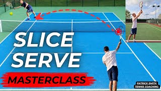 How To Hit AWESOME Slice Serves  Tennis Lesson With Drills [upl. by Medina]