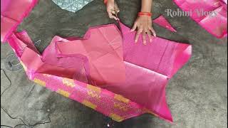 blouse main cloth and lining cutting Rohinivlogsnr [upl. by Rea]