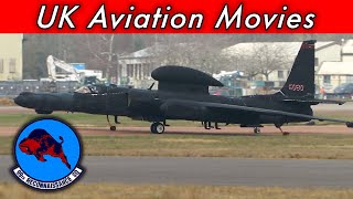 Lockheed U2 Dragon Lady reconnaissance ops RAF Fairford England 4K [upl. by Nerradal]