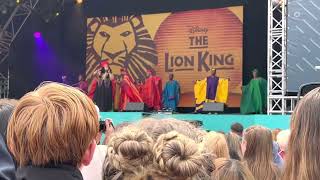 West end live 2023 Saturday 17th June Lion king Circle of life [upl. by Anialeh]