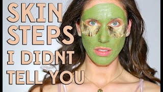 SKIN PEELS MASKS amp SKINCARE I DIDNT TELL YOU ABOUT  MY BONUS SKINCARE ROUTINE [upl. by Einnaf]