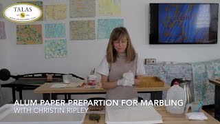 How To Alum Paper for Marbling [upl. by Anelegna]