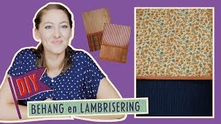 Knutselen amp DIY  Behang amp Lambrisering  Muizenhuis Tutorial [upl. by Pournaras]