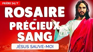 🔴 ROSAIRE au PRÉCIEUX SANG de JÉSUS 🙏 Très PUISSANTE PRIÈRE 247 [upl. by Ecad406]