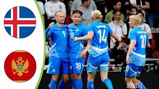 Iceland vs Montenegro  Extended Highlights amp All Goals 2024 HD [upl. by Herwick]