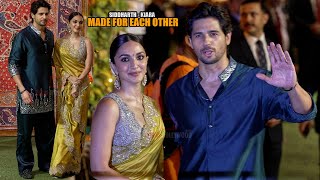 LOVE BIRDS  Sidharth Malhotra amp Kiara Advani arrives Together at Ambani’s House For Ganpati Puja [upl. by Ainahtan162]