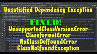 UnsatisfiedDependencyException Fix InteliiJ Idea [upl. by Loredana]