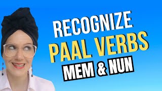 WITH PDF Hebrew Verbs paal present tense with mem amp nun follow up video [upl. by Euphemiah469]