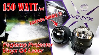 Super Power  Review Foglamp Biled Vinyx Q4 Laser Lensa 3 Inchi [upl. by Nwahsad]