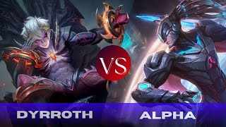 Who wins Dyrroth vs Alpha 5 Rounds  Giveaway [upl. by Kehoe]