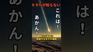 隕石が地球に到達するまでの過程 宇宙時代 雑学 宇宙の叡智 宇宙の謎 starwars 解説 [upl. by Shamma538]