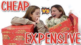 CHEAP VS EXPENSIVE CHRISTMAS PRESENTS 🎁 CHALLENGE  SISTER FOREVER [upl. by Nnylirret]