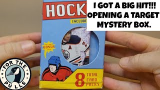 I pulled a big hit opening a target hockey card mystery box Top YoungGuns JulieFarnum [upl. by Donaghue]