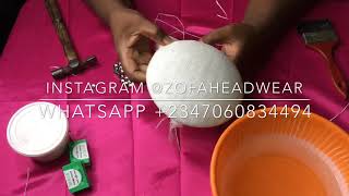 How to block a fascinator using paper mat aka paper straw [upl. by Marka63]