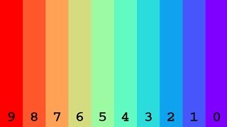 Numbers from 0 to 1000000000 with colors [upl. by Rafaelof191]