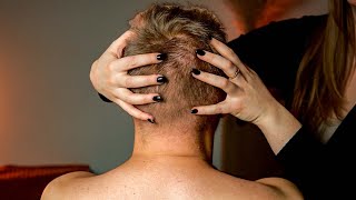 ASMR INTENSE Head Scratching Scalp amp Nape TINGLES No talking [upl. by Eicrad197]