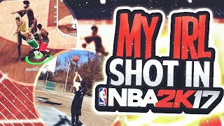 Shooting w my IRL Jumpshot in NBA 2K17 • Is My Jumpshot Wetter Than Steph Currys😱😱 [upl. by Ahsiym]