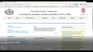 How to check Journal tittle that in UGC care list [upl. by Crispas]