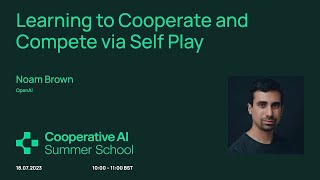 Learning to Cooperate and Compete via Self Play [upl. by Dworman]