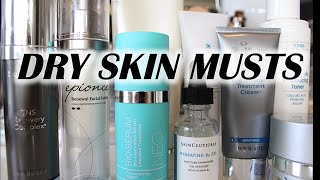 Dry Skin Skincare Must Haves  Cleansers Moisturizers MasksEverything [upl. by Awhsoj430]