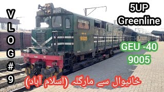 Khanewal to Margalla Islamabad via 5UP Greenline Express vlog  9 foryou fyp [upl. by Ellehcirt]