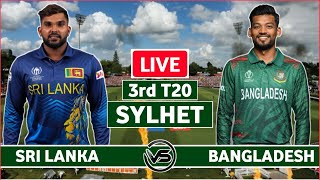 Sri Lanka v Bangladesh 3rd T20 Live Scores  SL vs BAN 3rd T20 Live Scores amp Commentary  SL Innings [upl. by Clemens]