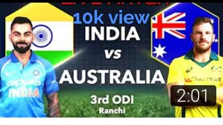 3rd ODI MATCH India vs Australia Highlights RanchiAll about sports [upl. by Tnarud]