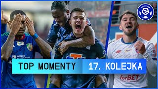 TOP MOMENTY 17 kolejki  Cudowny gol Wolskiego popis Sorescu i lekcja od Narsingha  202223 [upl. by Sitnik]