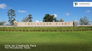 Conoce la villa de Creekside Park en The Woodlands Texas [upl. by Ljoka]