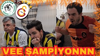 FANATİK FENERLİ BABA OĞUL ŞAMPİYONLUK MAÇINI İZLİYOR KONYASPOR 13 GALATASARAY [upl. by Norrie]