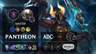 Pantheon ADC vs Lucian  EUW Master Patch 1124b [upl. by Nafri]