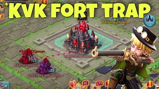 Lords Mobile  KVK FORT TRAP Fury castles getting smashed by DOM account [upl. by Cirtemed]