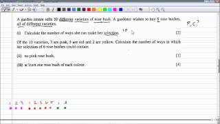 IGCSE Addtional Maths  Permutations and Combinations [upl. by Adorl]