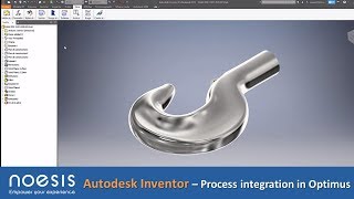 Autodesk Inventor  Process Integration in Optimus [upl. by Lebazej]