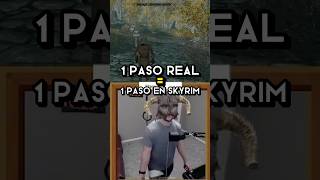 ¿Cómo de GRANDE sería SKYRIM en la VIDA REAL 🤔🚶 skyrim gaming [upl. by Innavoeg370]