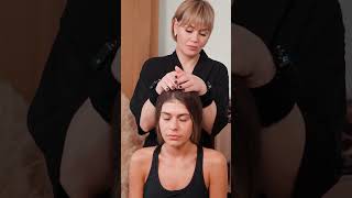 ASMR relaxing neck and facial massage for girl Lilia asmrmassage [upl. by Naut448]