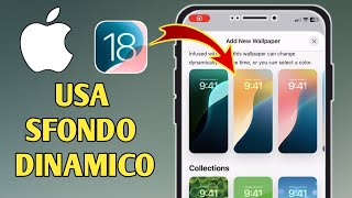 Come USARE lo sfondo dinamico iPhone iOS 18 [upl. by Felske616]