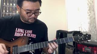 Godin xTSA Light Burst Demo  Goodbye To Love Outro solo [upl. by Darelle431]