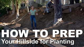 How to Prep Your Steep Slope for the Dirt Locker Hillside Terracing and Erosion Control System [upl. by Illac594]