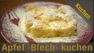 Apfelkuchen vom Blech Luftig und saftig [upl. by Soisatsana881]