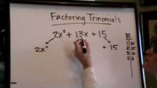 factoring trinomials with quotaquot greater than 1 [upl. by Ladnor]