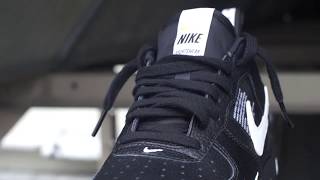 AIR FORCE 1 07 LV8 UTILITY BLACK  DETAILS AND ON FEET [upl. by Torre]