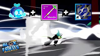 Best Wando  Godhuman and Portal One Shot Combo  Blox Fruits Bounty Hunting [upl. by Cand]