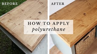 How to Apply Polyurethane to Wood  Easy Guide to Finishing Wood with Polyurethane [upl. by Kenneth297]