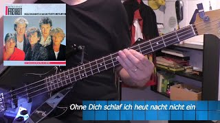 Münchner Freiheit Ohne dich schlaf ich heut Nacht nicht ein  Bass Cover 🎧 [upl. by Ruhl]