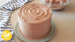 Chocolate Swiss Meringue Buttercream  Wilton [upl. by Fotina]