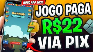 APP de JOGO que GANHA DINHEIRO de VERDADE via PIX 2024 👉Pagando até R22 Rápido💸 App Pagando [upl. by Bryner]