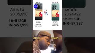 iQOO 12 Vs OnePlus 12 Pro Specs shorts funny 🤣 [upl. by Irelav]