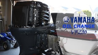 How to Change the Oil Yamaha VMAX SHO Four Stroke Outboard [upl. by Melville55]